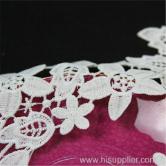 fabric flower patterns embroidered collar lace applique