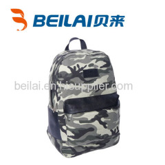 High-capacity camo canvas backpack cool designed large travel bag