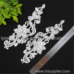 new design embroidery designs flower lingerie collar neck lace
