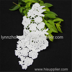 embroidery designs flower trim neck lace collar for women