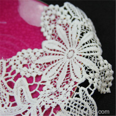 flower embrodered collar lace trim applique