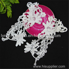 fabric flower applique decorative embrodered lace collar