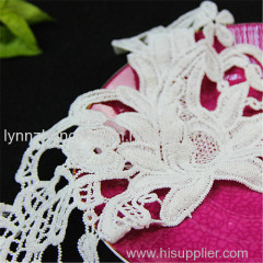 fabric flower applique decorative embrodered lace collar