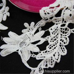 fabric flower applique decorative embrodered lace collar