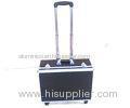 PVC Panel Portable Sliver Aluminium Trolley Case with Strong Extendable Handle