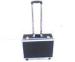 PVC Panel Portable Sliver Aluminium Trolley Case with Strong Extendable Handle