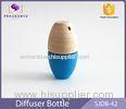 Customized Mini 5ml Fragrance Car Diffuser Bottle Blue With Wood Cap