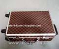PU Surface Rolling Aluminium Trolley Case with EVA Foam Strong Handle Code Lock