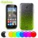 Nokia Lumia 435 4.0 inch Soft plastic TPU Cell Phone Case black white Purple