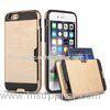 Customized Drop proof iPhone Protective Case with metal Armour card slot function