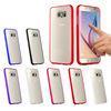 Double Transparent Clear plastic Samsung Cell phone Covers TPU Silicone Soft Gel Border