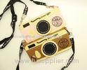 Cool Camera Design Silicone Soft iphone protective covers and cases With String