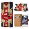 Cartoon Cute Designs iPhone Protective Case Wallet Flip Leather Case With Card Slot
