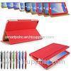 Luxuy Durable PU Leather Tablet Case and covers Rose Red / Grey / Green