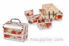4 Movable Trays Makeup Portable Tool Boxes Professional for Women / Cosmetics Artist