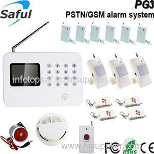 PSTN+ GSM LCD screen doorbell GSM door alarm system Saful PG3