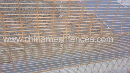 Haotian high qualty top rolled welded mesh fence factory
