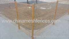 Haotian high qualty top rolled welded mesh fence factory