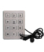 Metallic keyboard ip65 waterproof metal digital keypad for outdoor