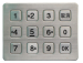 Metallic keyboard ip65 waterproof metal digital keypad for outdoor
