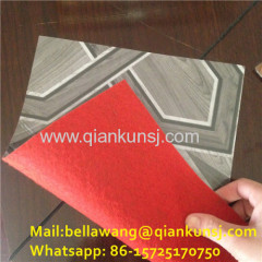 Red/White PVC Felt Backing Floor in rolls 70g/sqm 80g/sqm 100g/sqm 130g/sqm 300g/sqm