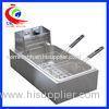 Stainless steel Table Top Commercial Electric Deep Fryer with 2 baskets 12L