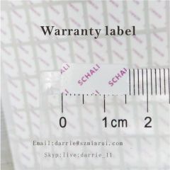 China top factory of Adhesive products Minrui Wholesale self adhesive wite Foam Ultra Destructible Vinyl Label paper