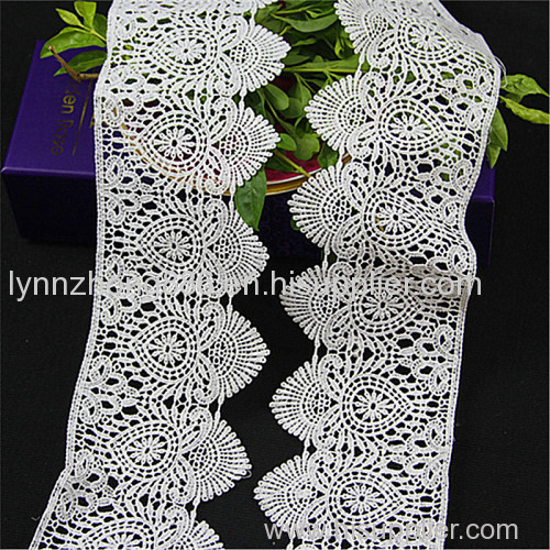 2015 wedding bridal white polyester lace trim