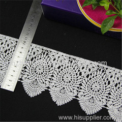 2015 wedding bridal white polyester lace trim