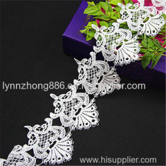 wholesale polyester embroidery lace trim for dress