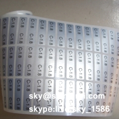 Custom Water Proof Matte Silver PET Vinyl Stickers Self Design Polyester Label Sticker