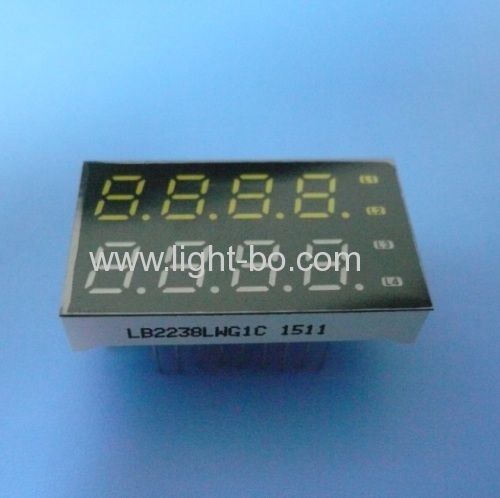 OEM Ultra white & pure green 7mm 8 digit seven segment led display for instrument panel