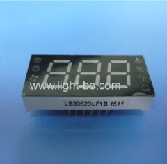 Custom design super orange 3 digit 7 segment led display for instrument panel