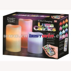 Christmas Gift Luma Candles Real Wax Flameless Candles with Remote Control Timer As Seen On TV