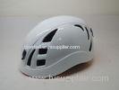 Head Protective Mountain Climbing Hat / White Climbing Helmet For Adults