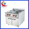 Commercial Stainless Steel Western Kitchen Equipment Electric 4 Hot-plate Cooker With Cabinet