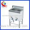 Commercial Chicken Double Tank 28 Litre Lpg Gas Deep Fryer Freestanding