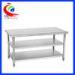 Easy clean 201 Stainless Steel Work Table for commercial kitchen