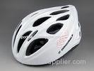 Solid White Bmx Adult Bicycle Helmet Mens Abs Shell 18 Aerodynamic Vent Holes