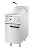 Single Tank Deep commercial gas fryers stainless steel body 430 x900 x850 MM