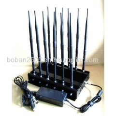 12 Antennas 32W CDMA 2G 3G 4GLTE 4GWiMax WiFi RC 433 315 868Mhz GPS L1 L2 Lojack JAMMER up to 50m