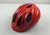 Red Cycling Helmet For Kids / Downhill Mountain Bike Helmets Nylon Strap