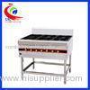 Stainless steel High pressure gas burner / gas cooker 6 burner