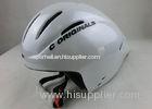 Women Specialized Time Trial Helmet White Water Drop Shape Washable Antibaterial Pad