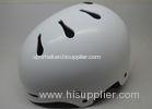 Soft Strap Full Face Mountain Bike Helmet White Shiny Abs Thermoplastic Superlight Shell