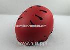 Skating Sport Red BMX Helmets Youth With Soft Strap ITW Patented Buckle