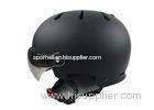 Professional BMX Racing Helmets / Black Bicycle Helmet With Visor