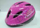 Street Kids Bicycle Helmets Purple Soft Padding Customized Logo Adjustable Strip