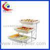 Ceramics cafeteria showcase Buffet Restaurant Equipment for fruits and vegetable display shelf