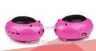 3W Portable mini bluetooth speakers rose red 3.35 inch X 2.56 inch X 2.17 inch T04